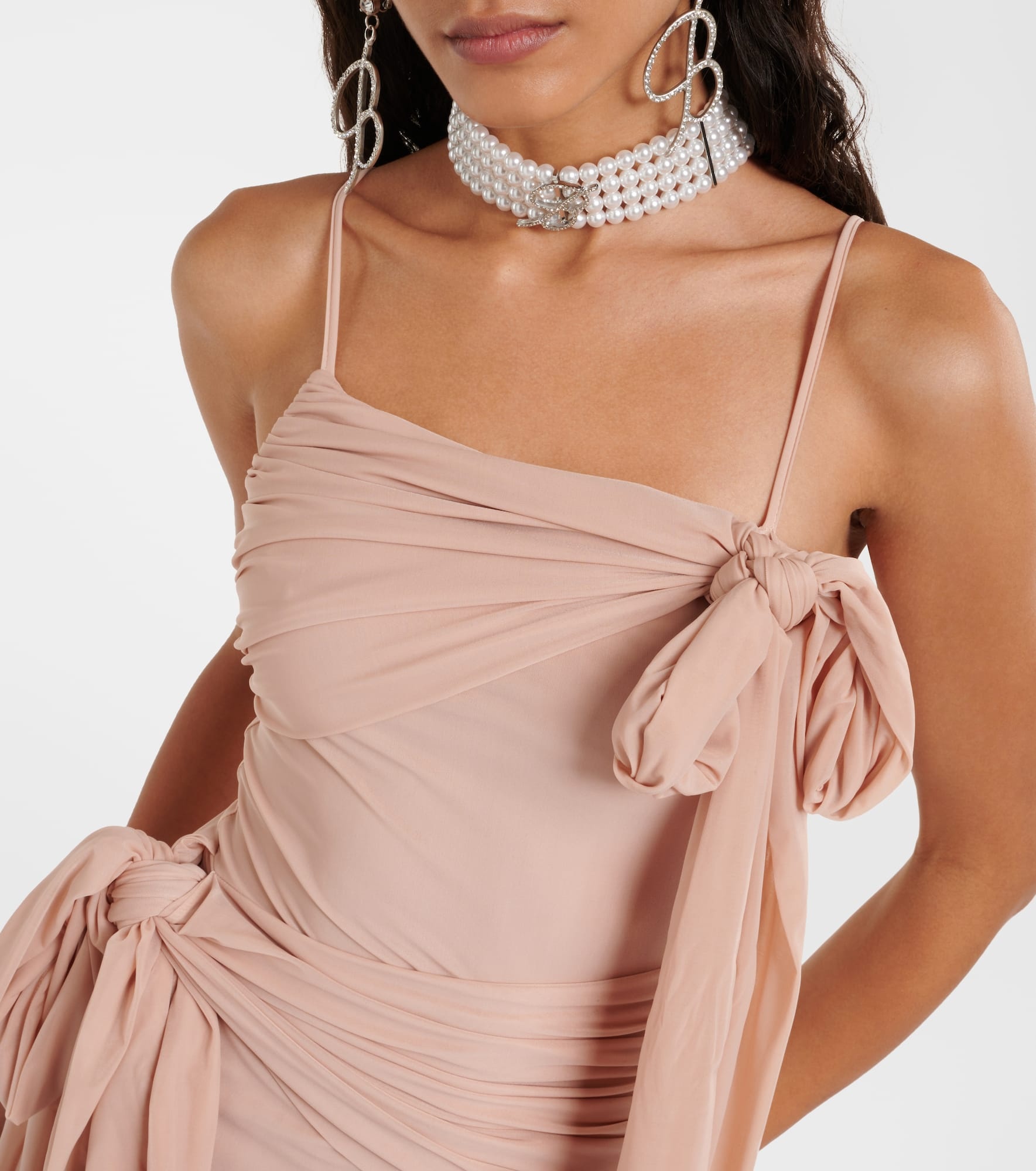 Ruched jersey minidress - 4