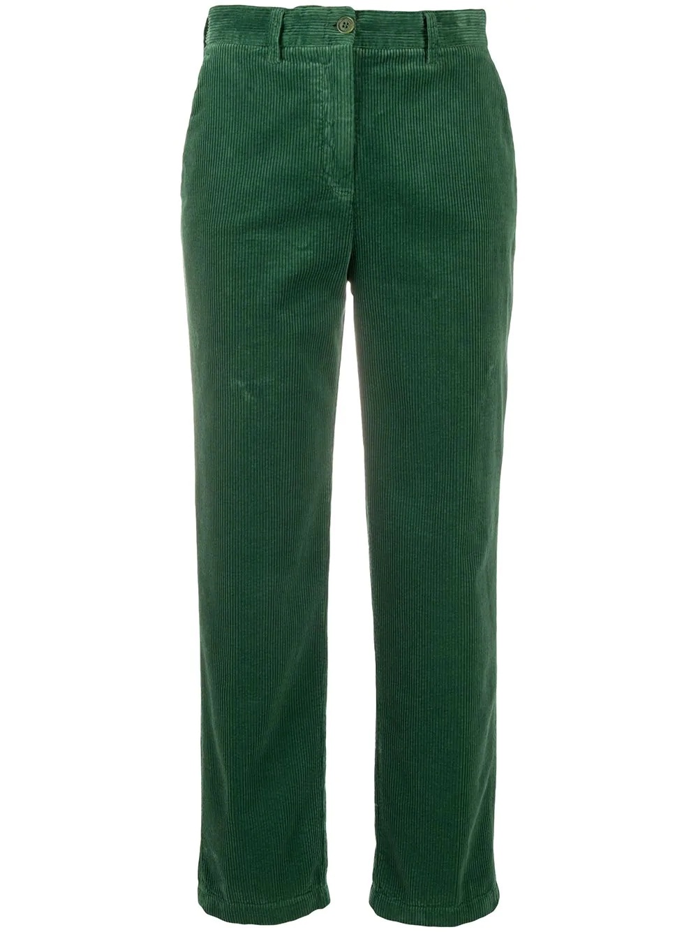 corduroy straight-leg trousers - 1