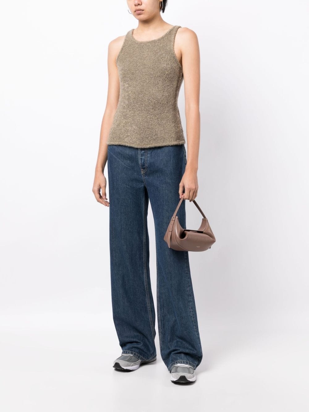 sleeveless fleece knitted top - 2