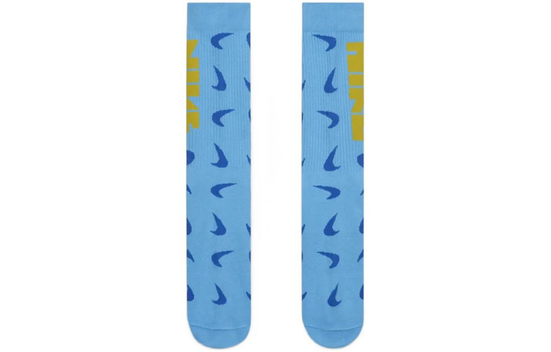 Nike Nike Everyday Essentials Crew Logo Jacquard Sports Socks One Pair Blue DQ0788-412 outlook