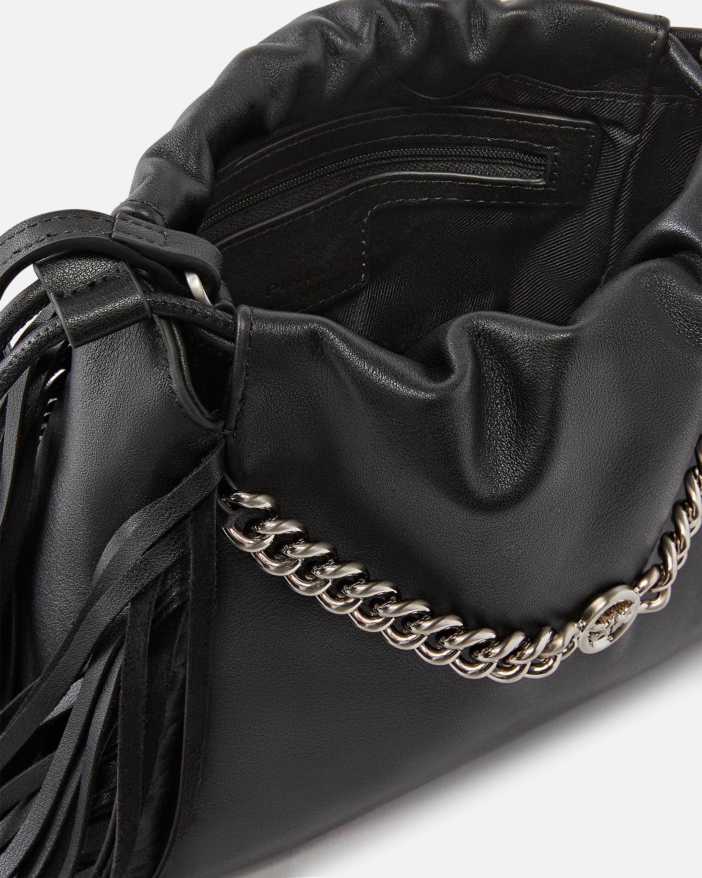 SOFT LEATHER BAG WITH FRINGES - 4
