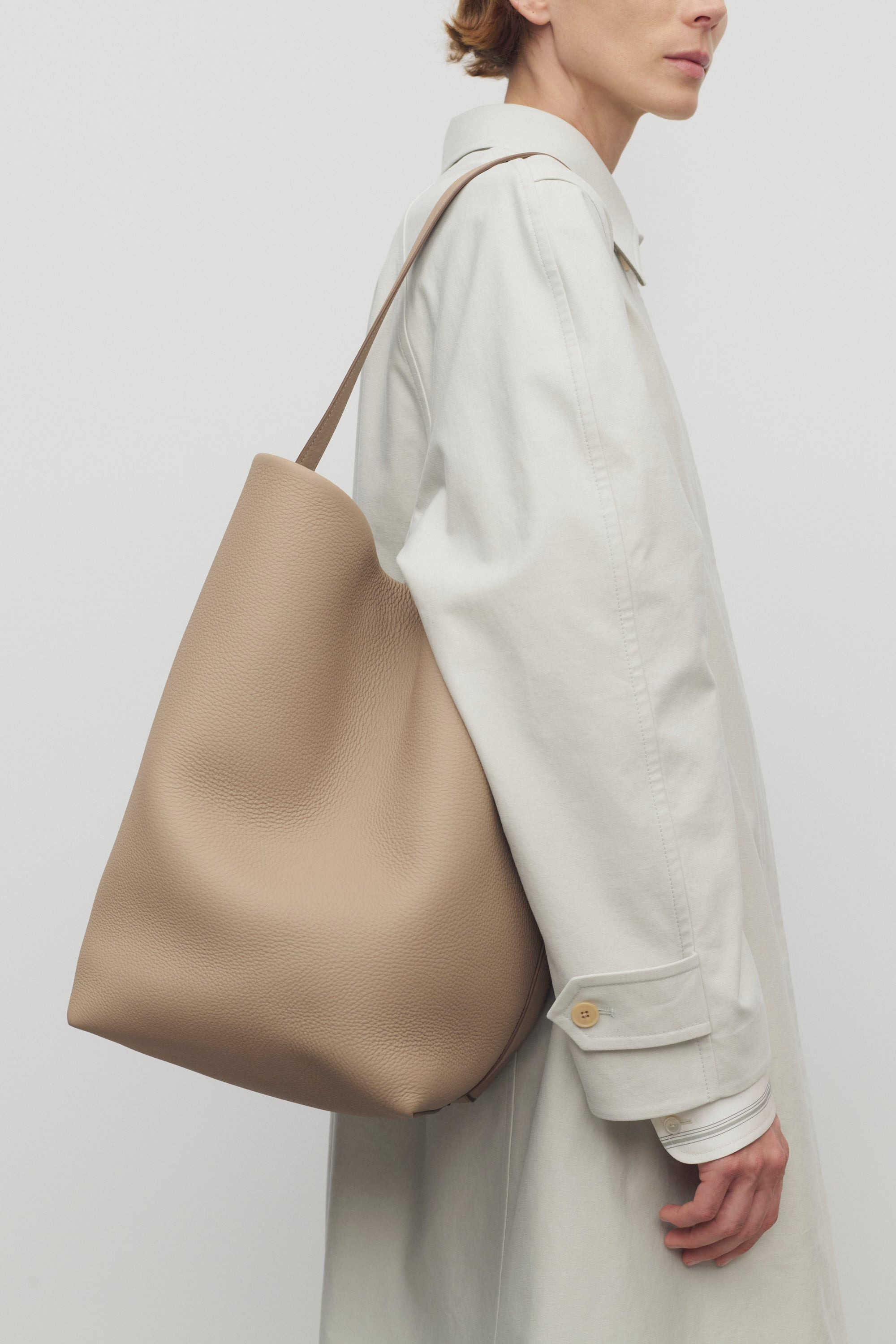 Large N/S Park Tote Bag in Leather - 4