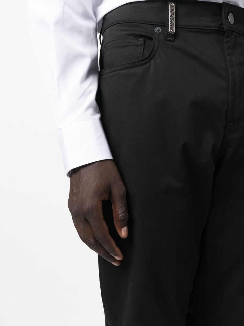 mid-rise straight-leg trousers 5