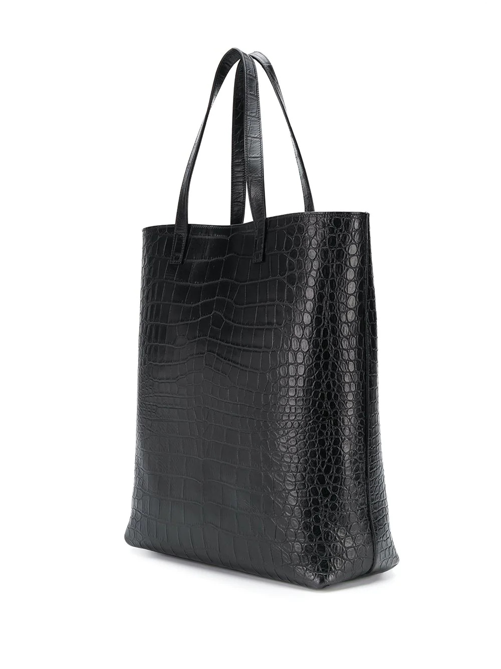 crocodile-effect tote bag - 3