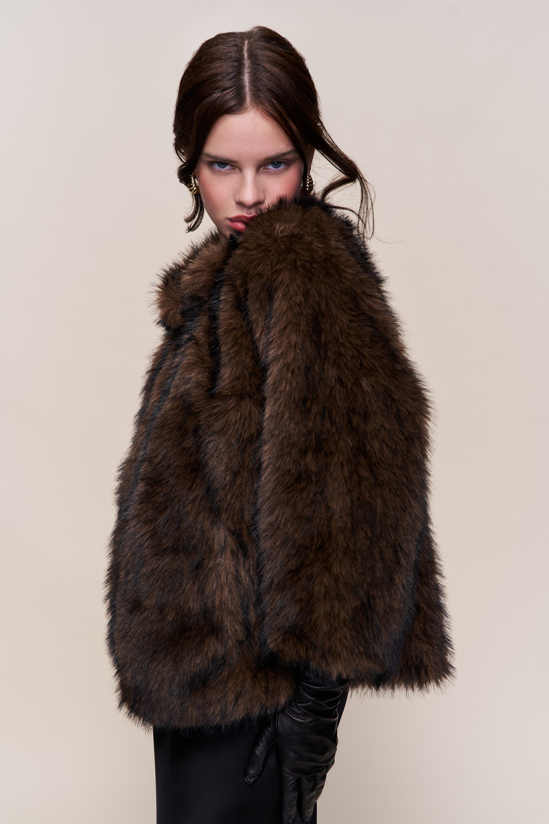 GUIZIO LUCIENNE FAUX FUR TOPPER outlook