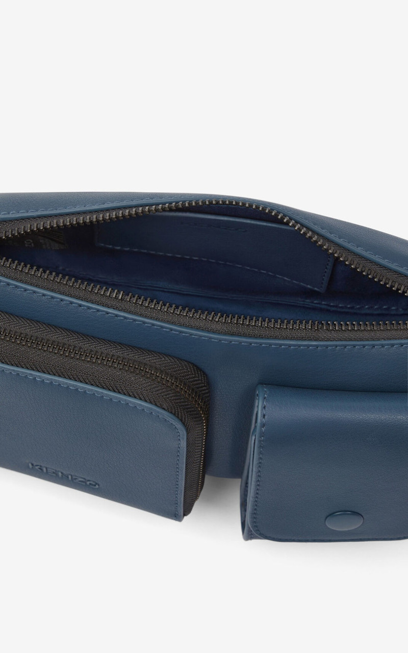 Small KENZO Kompact leather shoulder bag 6