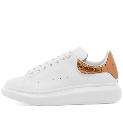 Alexander McQueen Alexander McQueen Metallic Printed Croc Heel Tab Wedge Sole Sneaker outlook