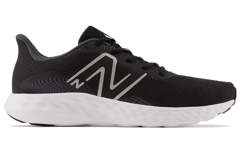 New Balance 411v3 Shoes 'Black Dark Silver Metallic' M411LB3 2