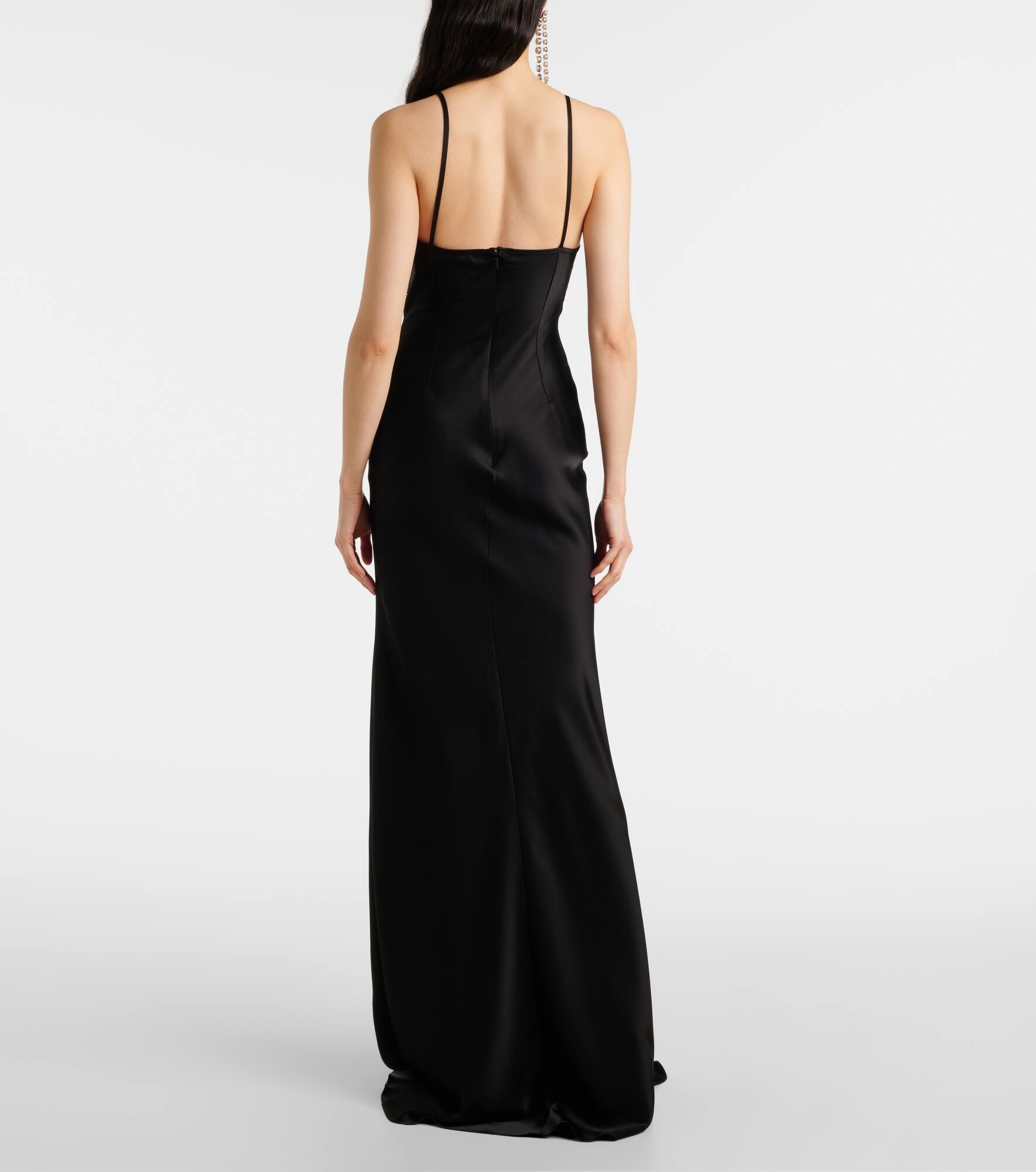 Embellished satin gown - 3