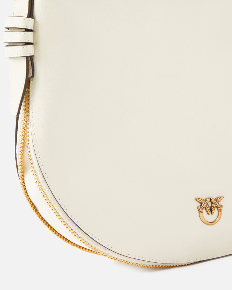 SMALL LEATHER HOBO SHOULDER BAG WITH ZIP 3