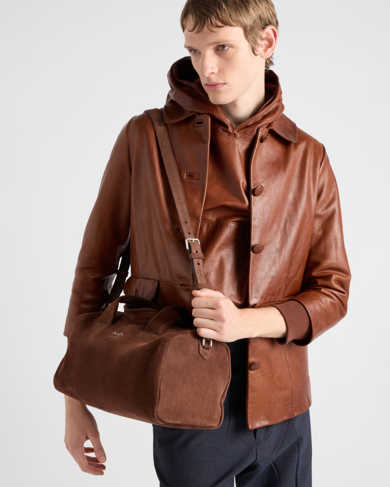 Suede duffle bag 8
