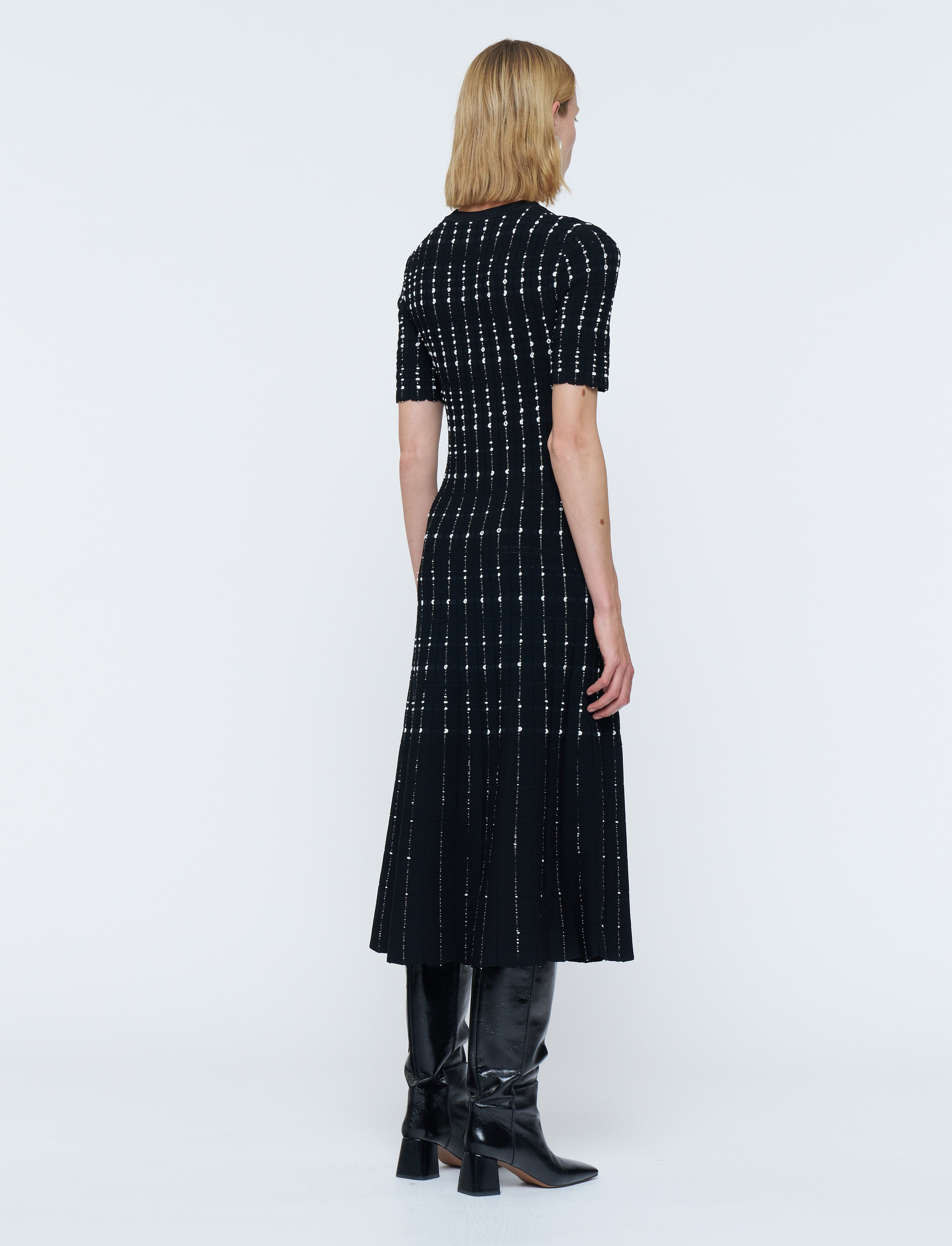 Fragmented Stripes Dress - 3