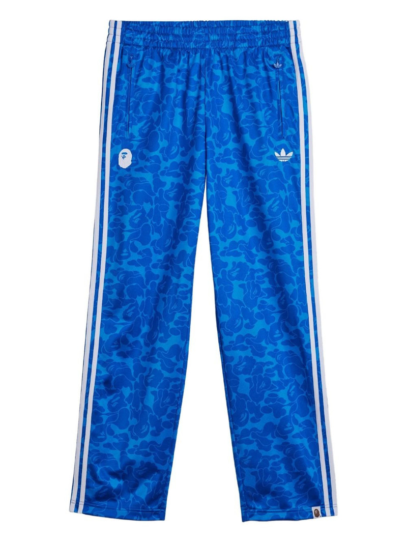 x BAPE camouflage-print side-stripe track pants 1