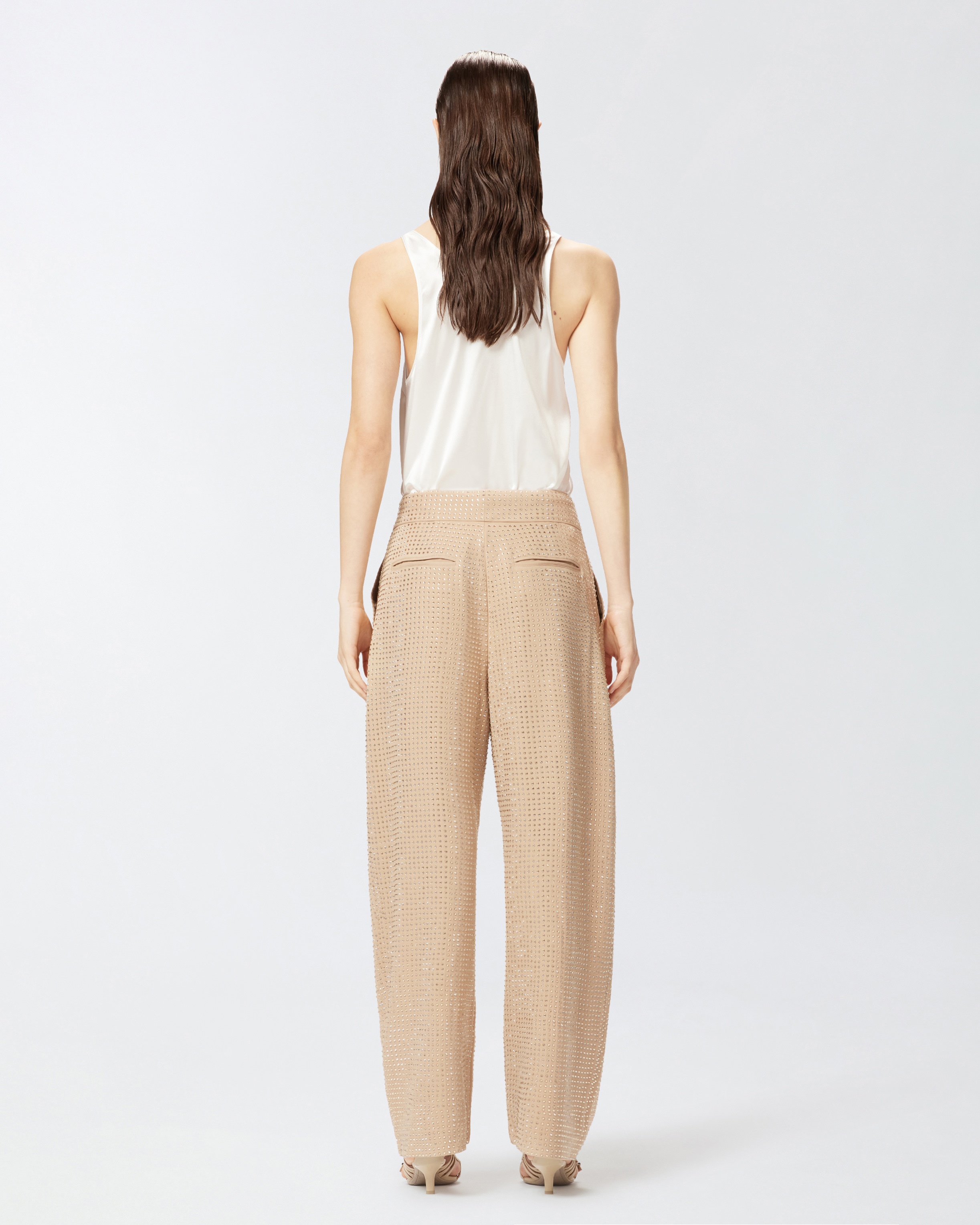 WIDE FULL RHINESTONE TROUSERS - 4