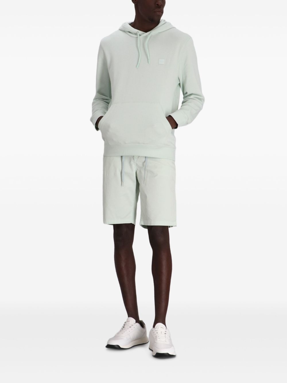 drawstring-waist shorts - 2