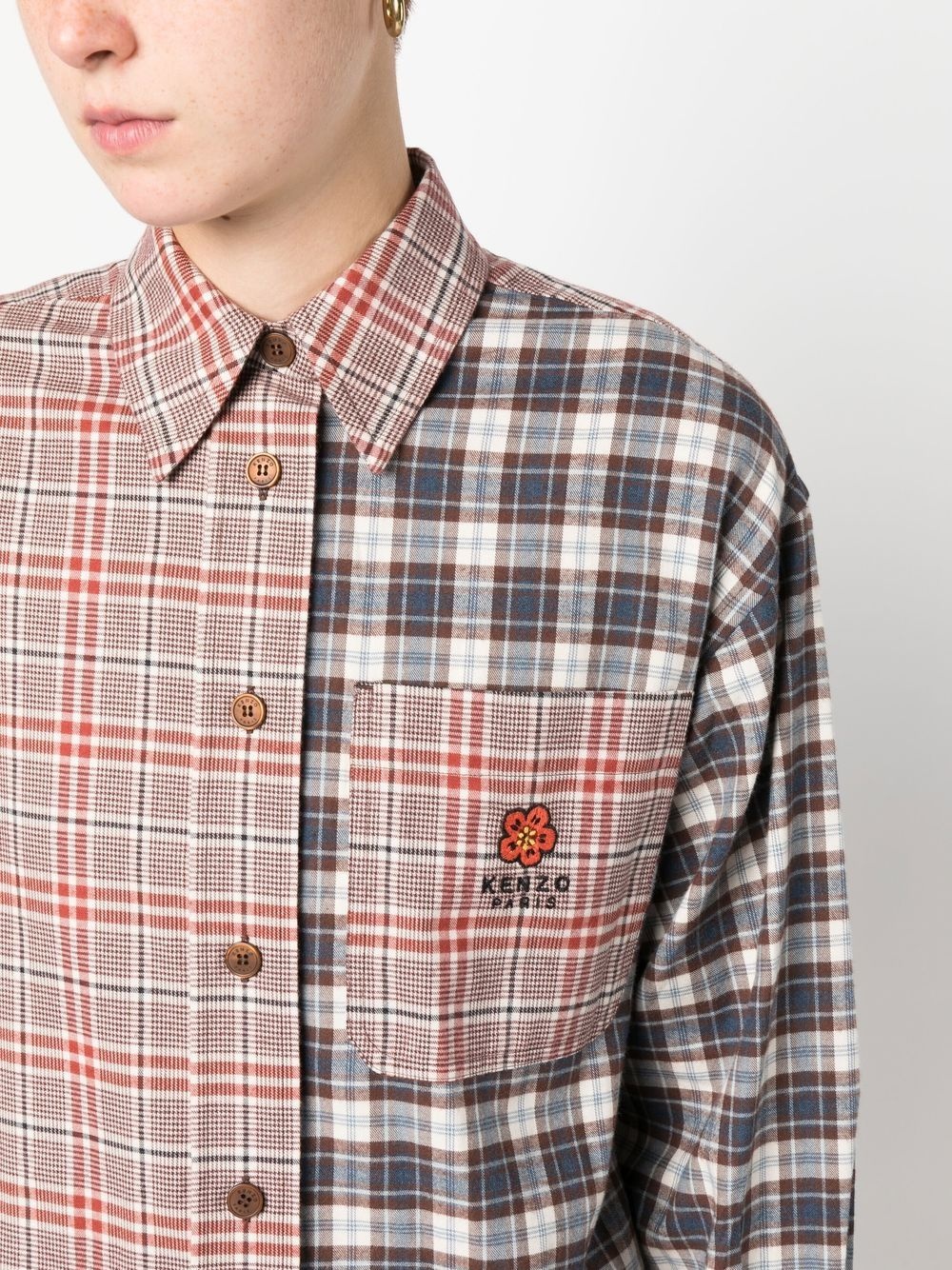 mix-print shirt - 5