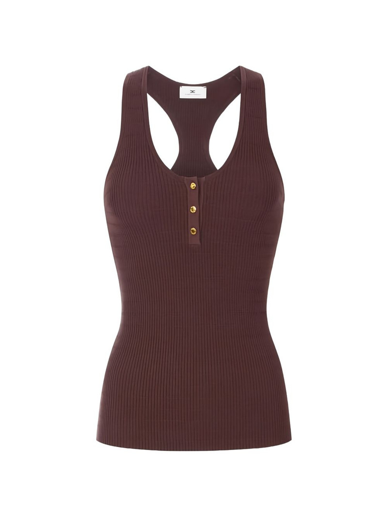 buttoned knit top 1