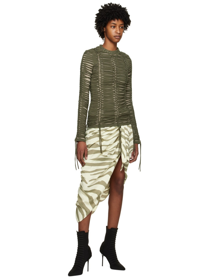 Balmain Balmain Zebra Printed Knotted Pareo Skirt outlook