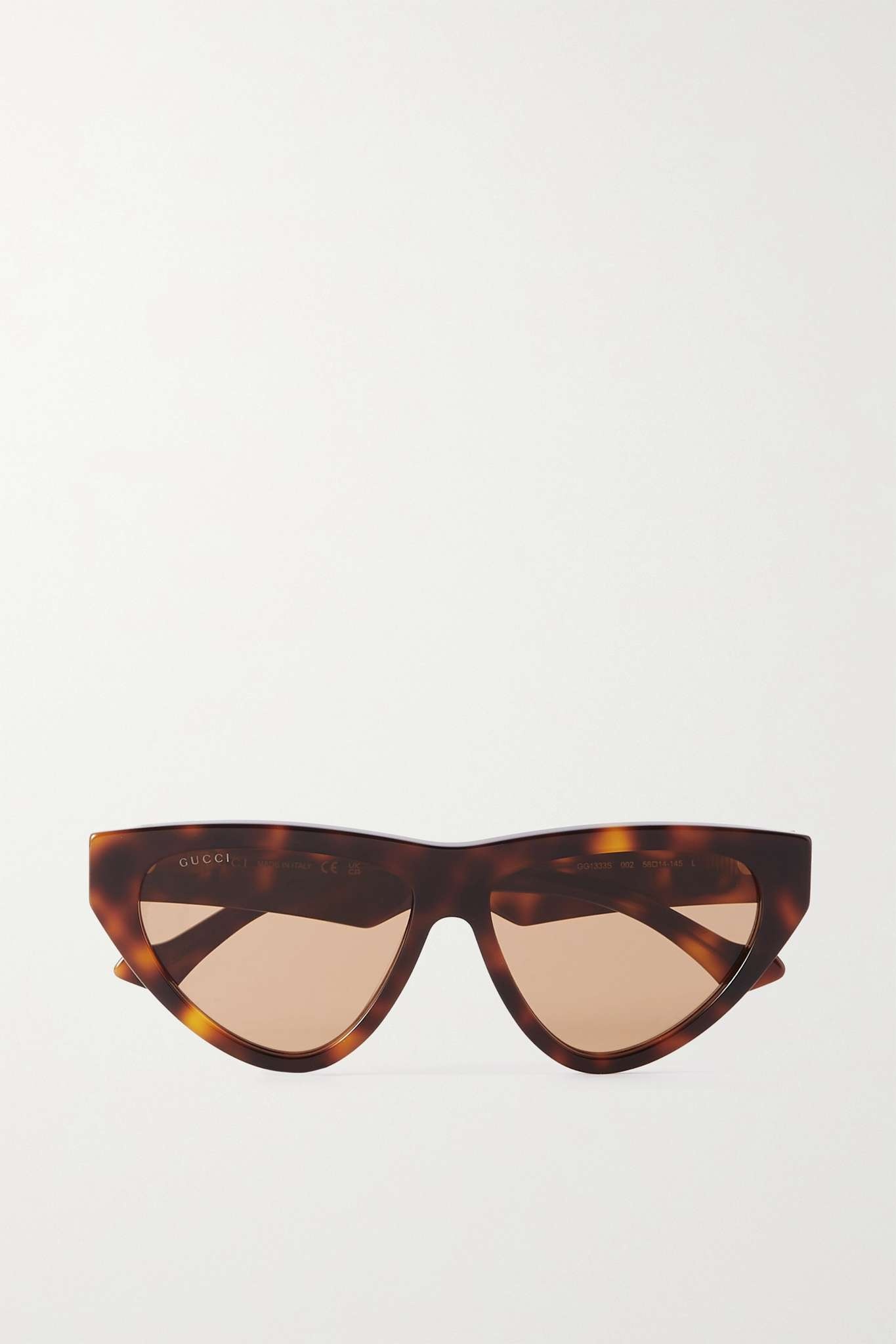 Cat-eye tortoiseshell acetate sunglasses - 1