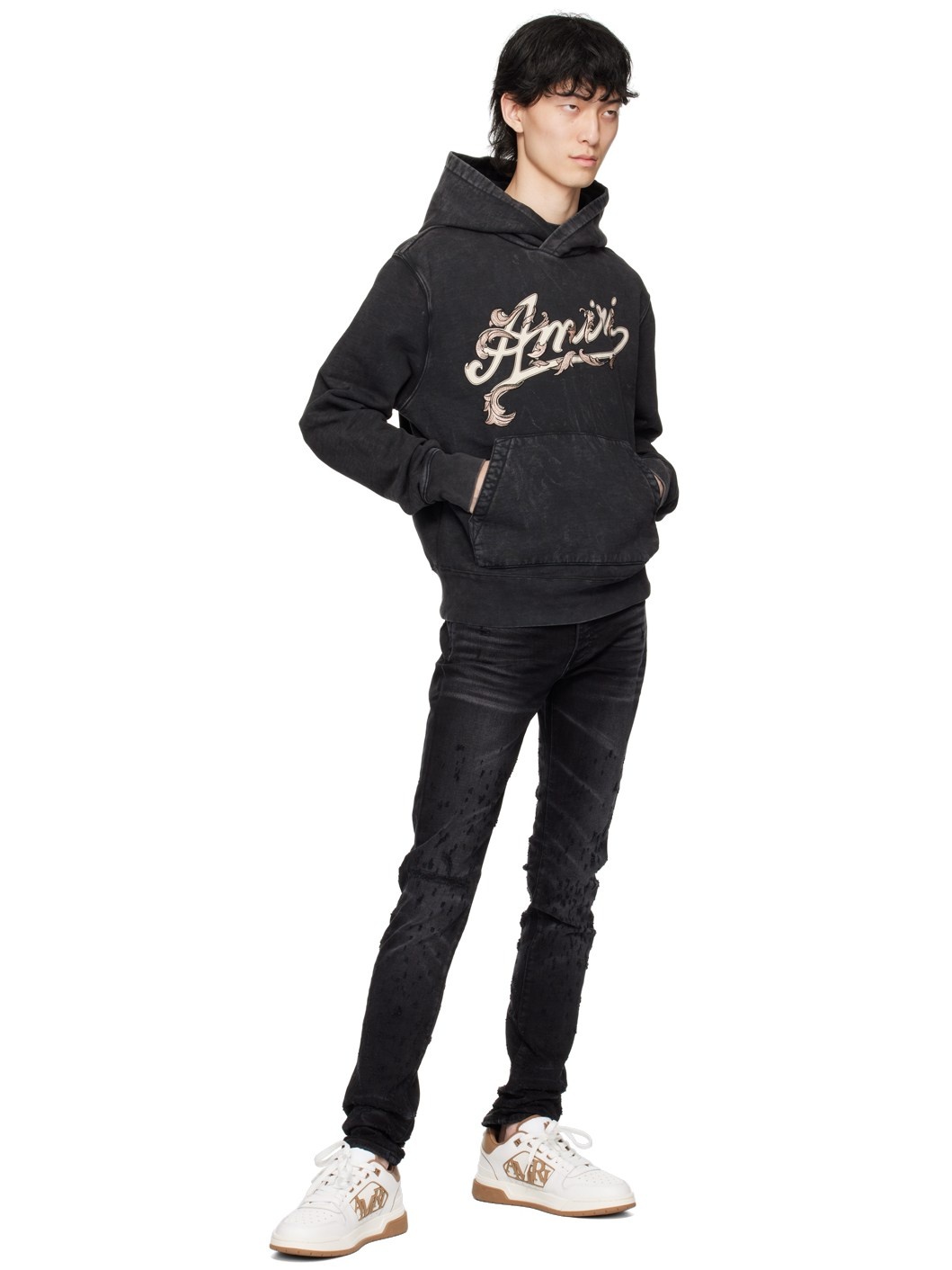 AMIRI アミリ / Filigree Hoodie AMIRI Men's Filigree Hoodie in Black Amiri