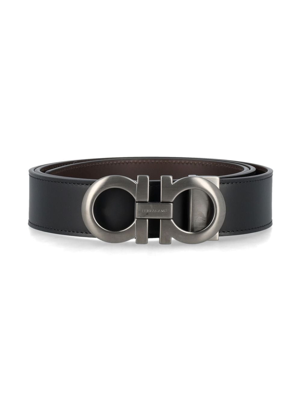 Gancini leather belt - 2