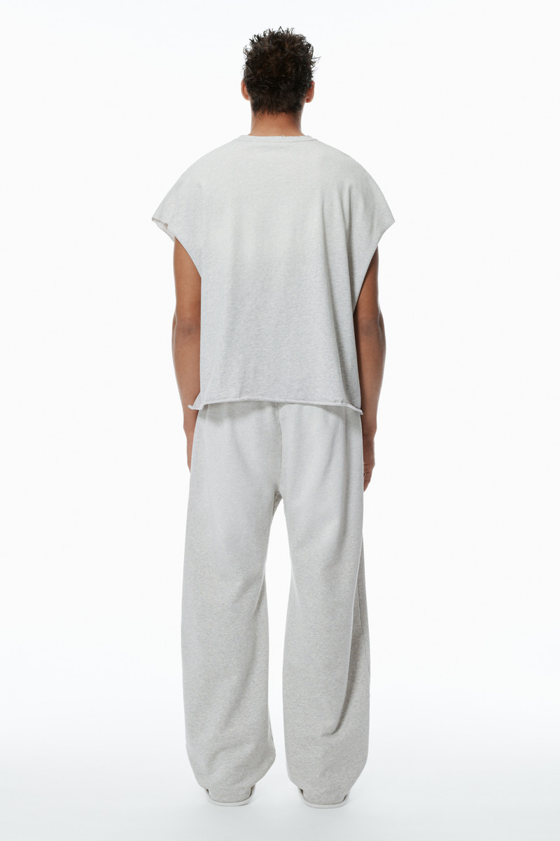 Unisex Logo Oversized Cotton Terry Sweatpants 4