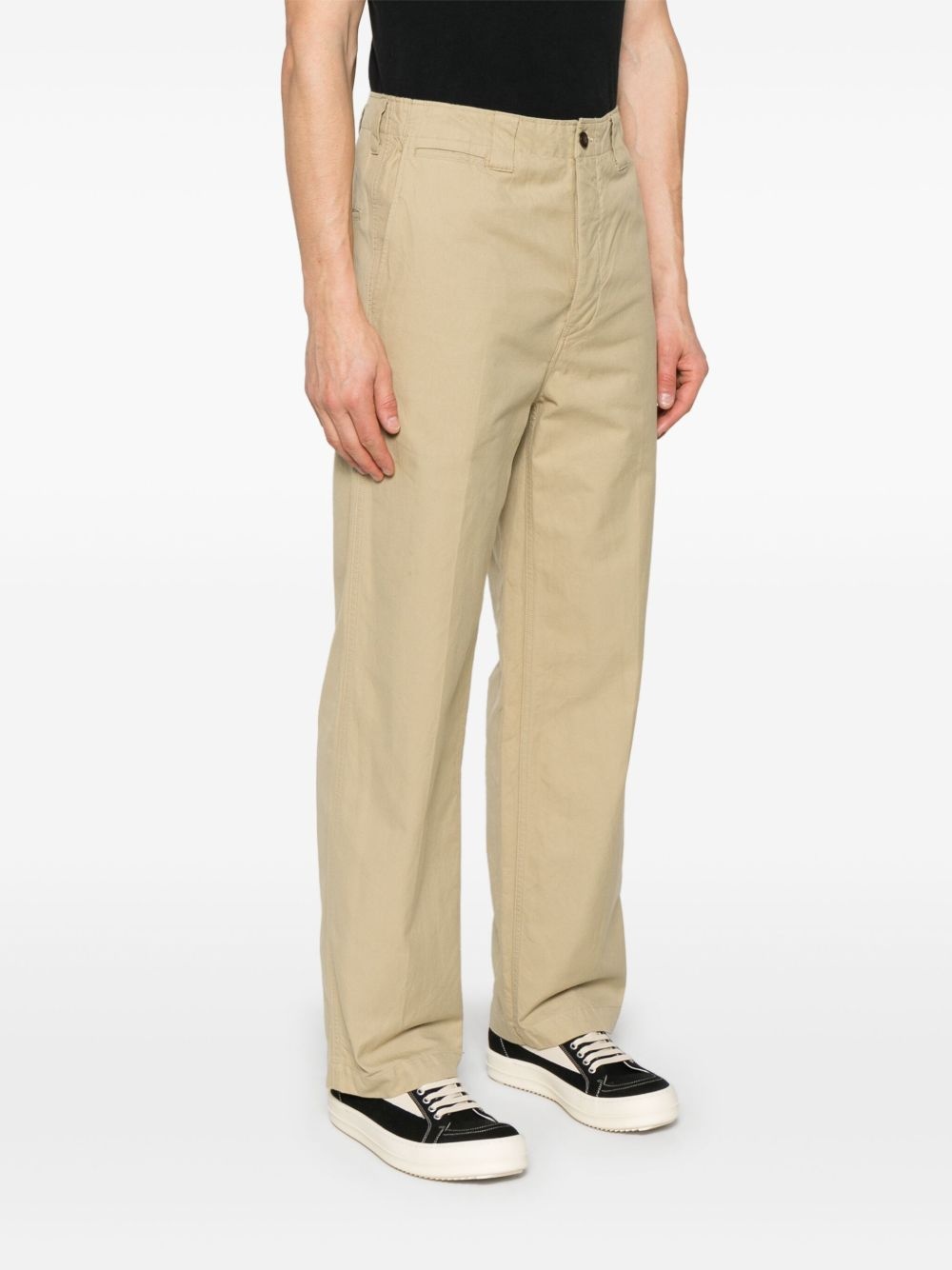 wide-leg chinos - 3