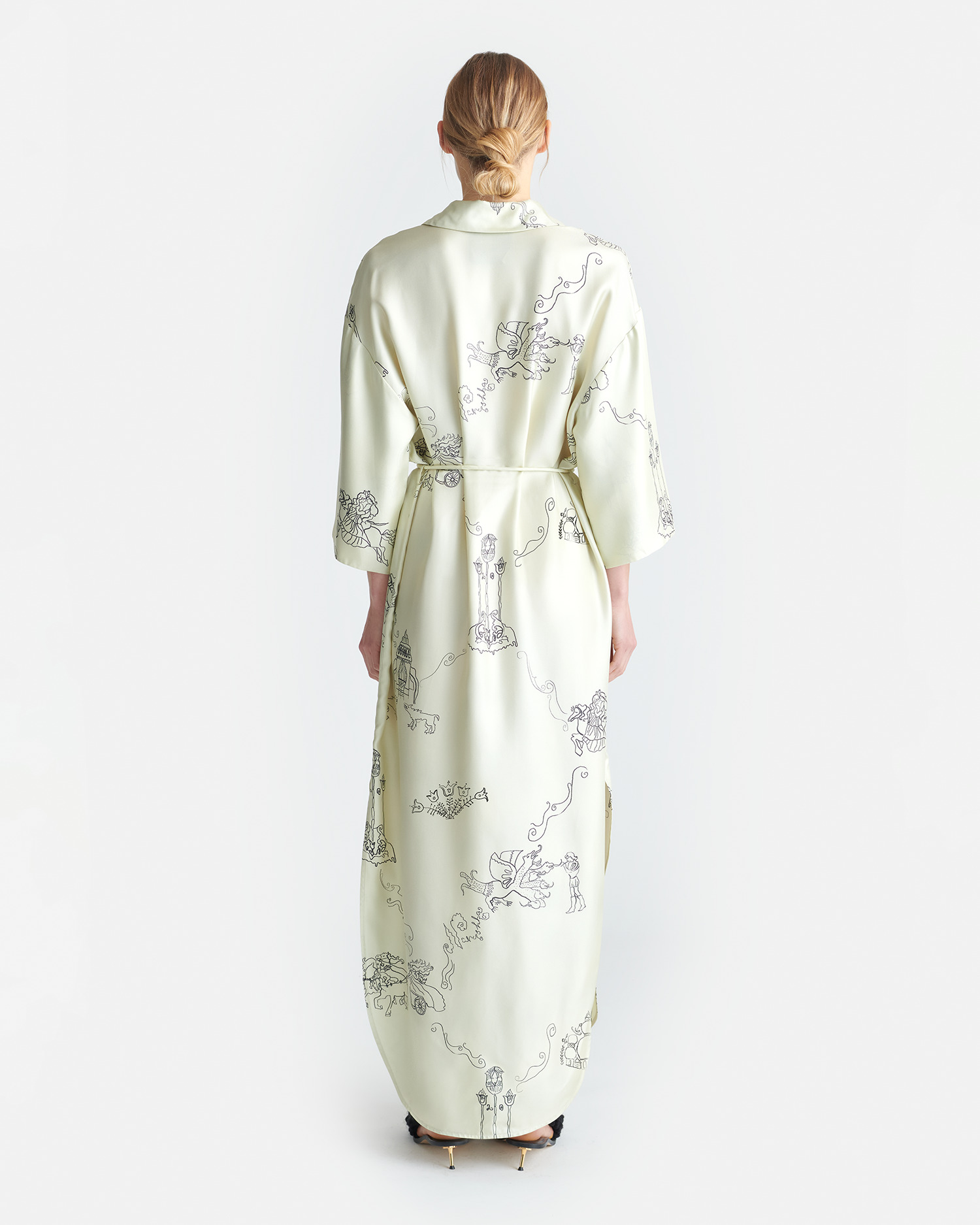 Printed Silk Twill Shirt Dress - 2