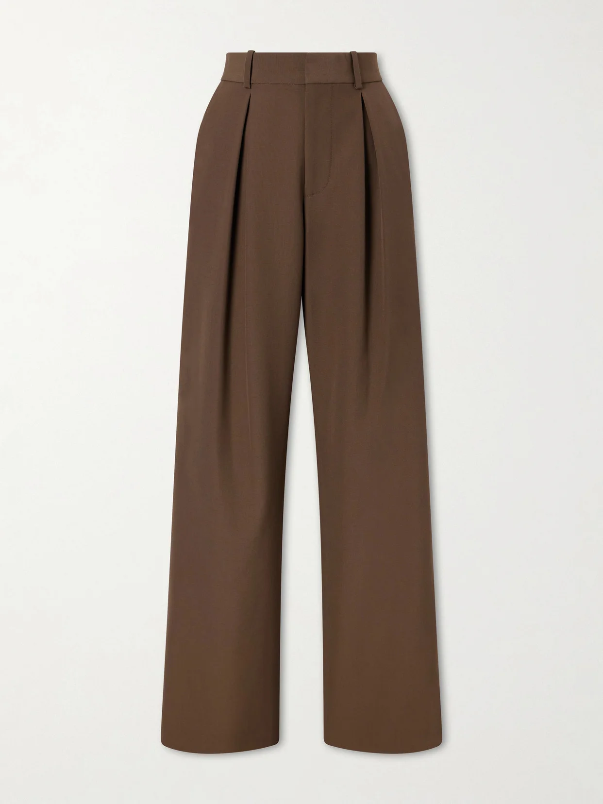 Pleated Cady Wide-leg Pants - 1