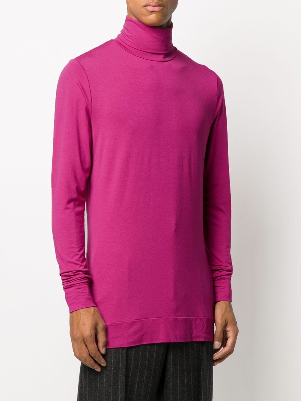 pink roll-neck jumper - 4