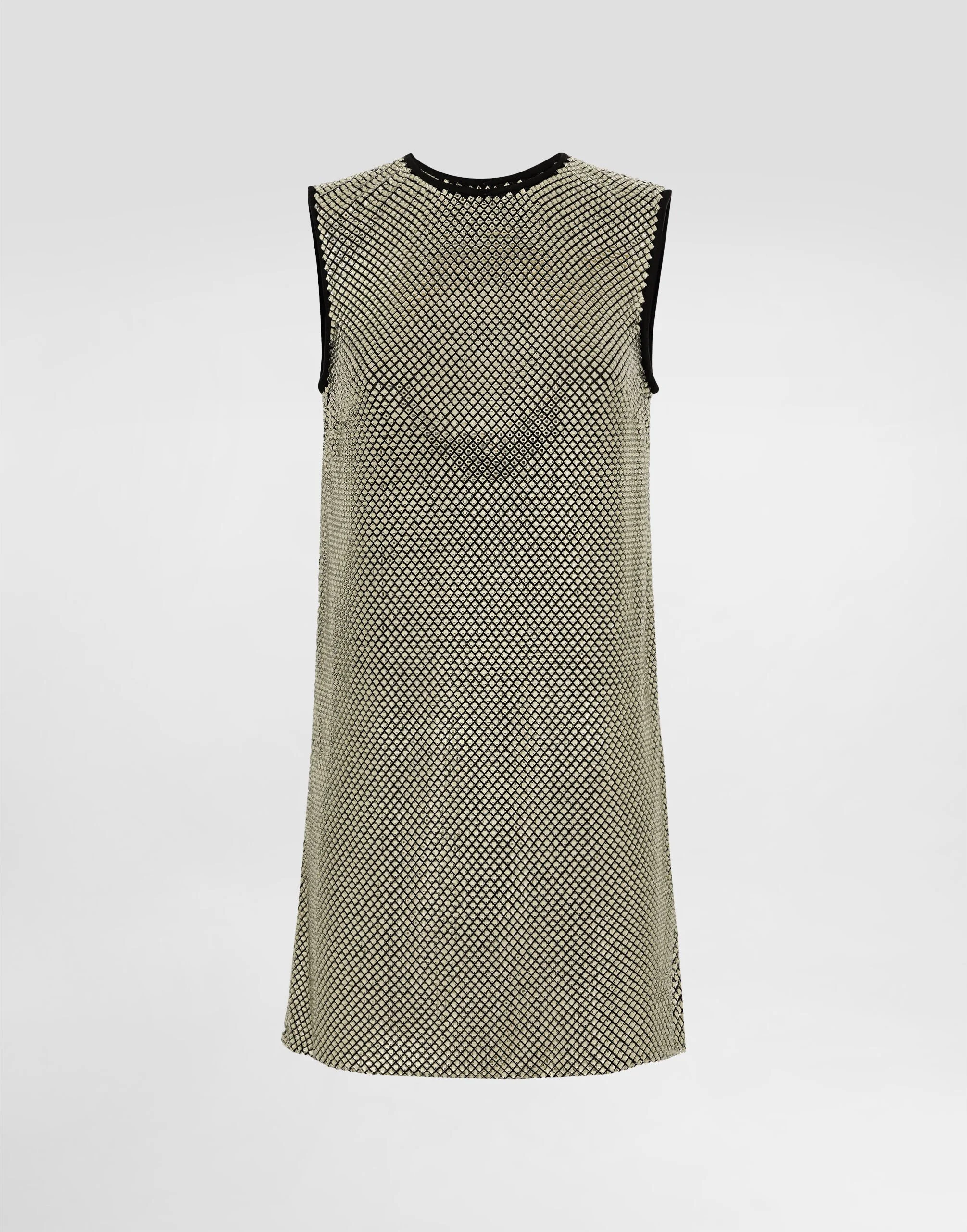 Short crystal mesh dress - 1