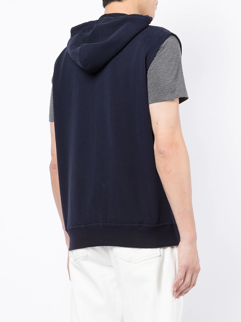 sleeveless zip-up hoodie - 4