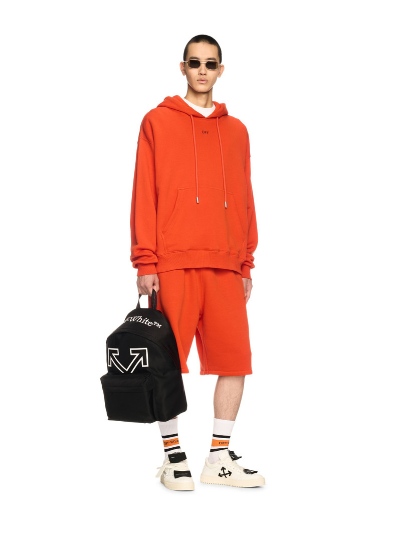 Off-White Orange Vibe Arrow Sweat Shorts outlook