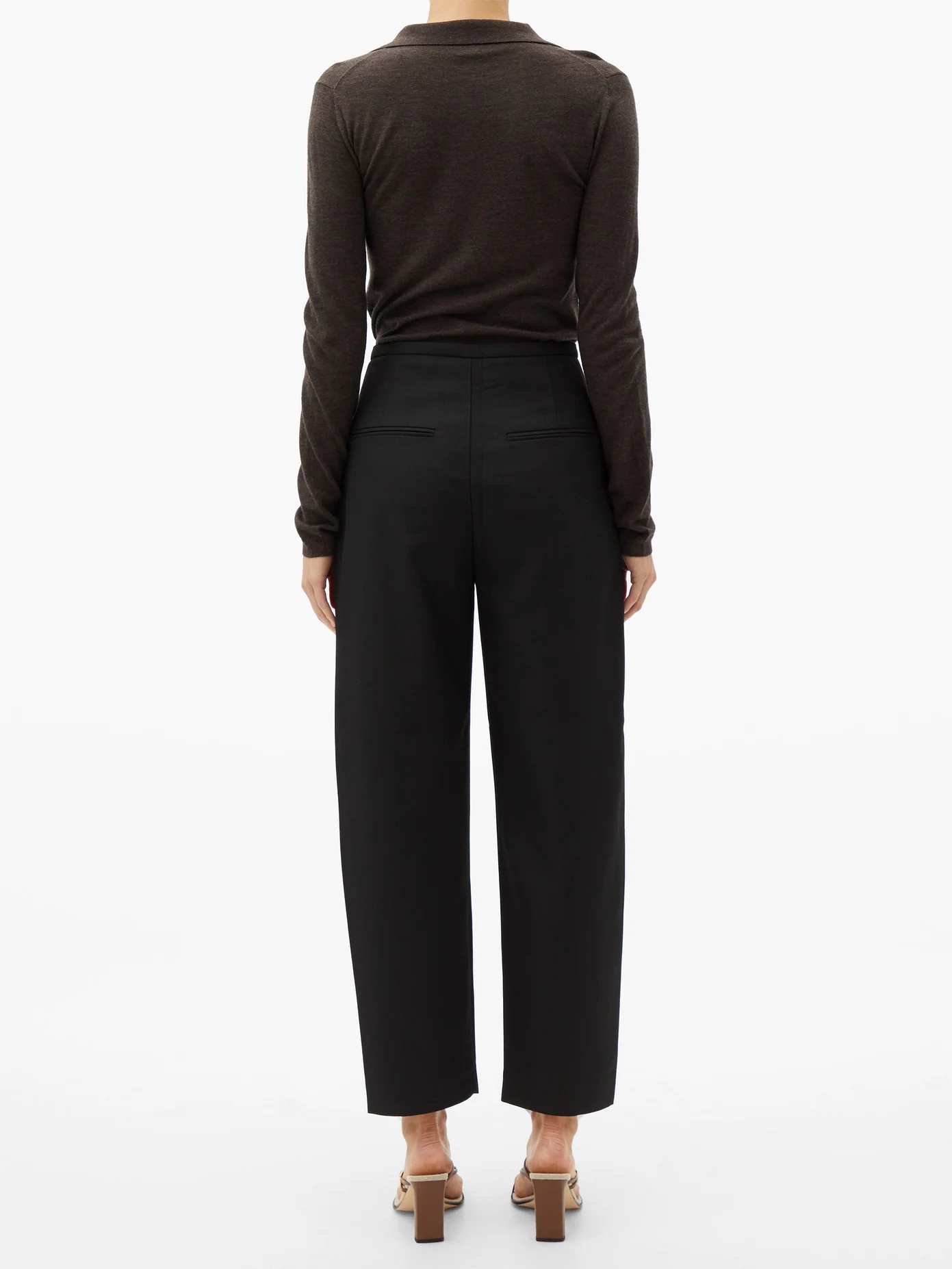 Lumio cropped twill trousers - 5