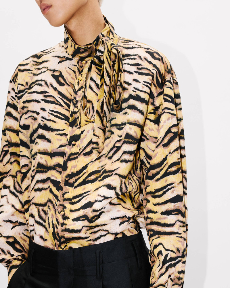'KENZO Tiger' bow shirt in cotton 7