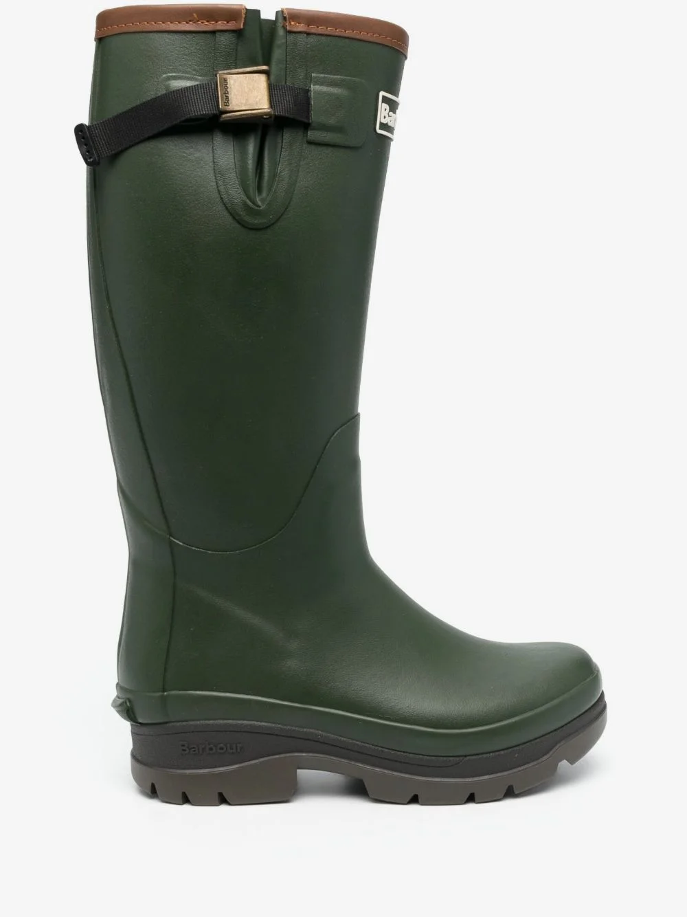 logo-patch knee-length boots - 1