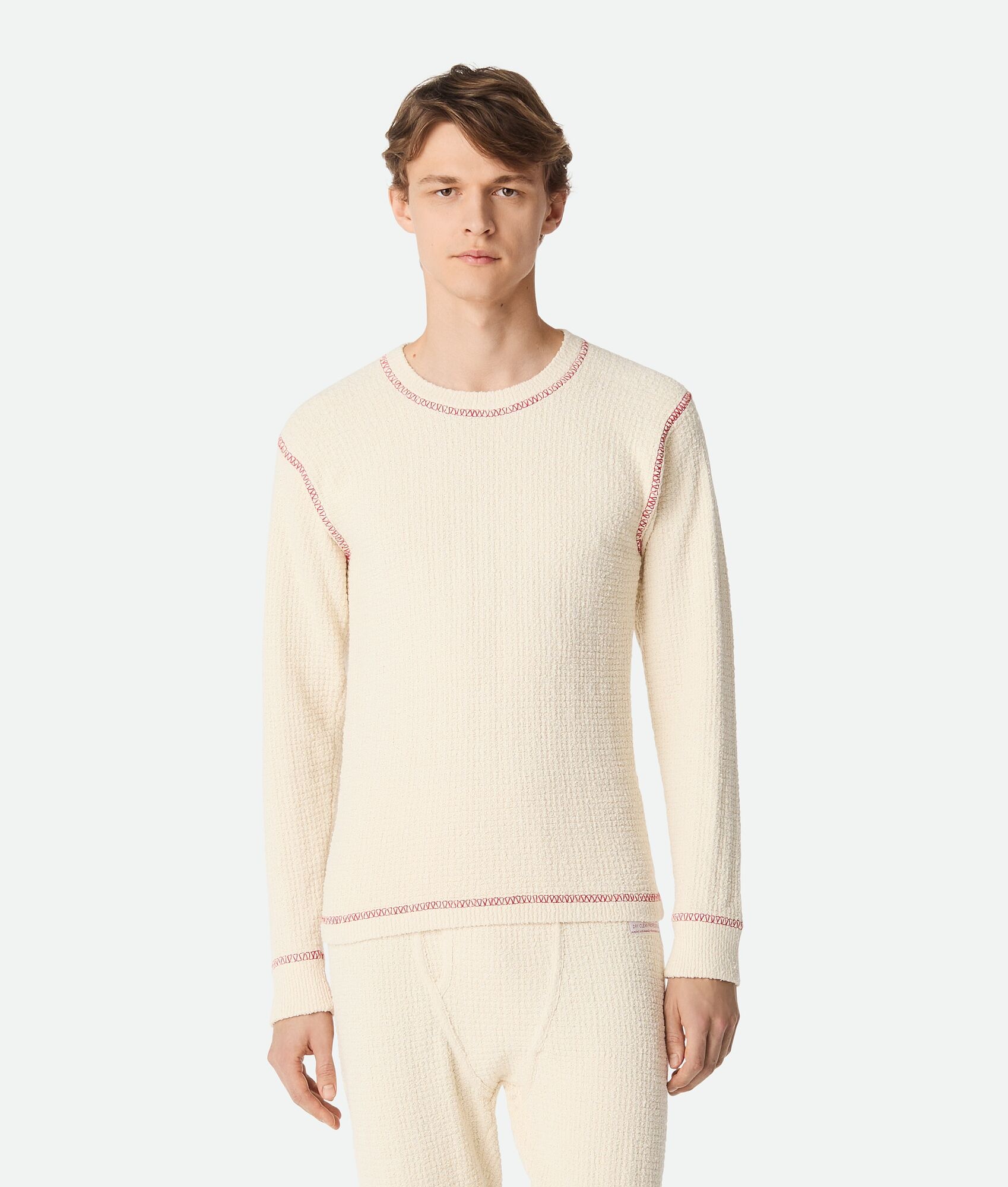 Cotton Waffle Jumper - 1