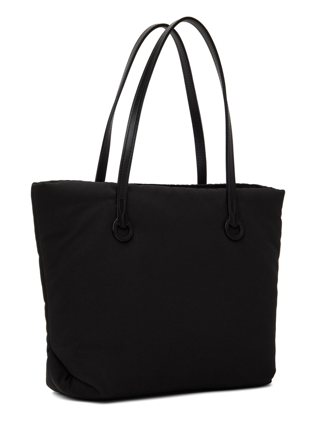 Black Small Puffy Anchor Tote - 3