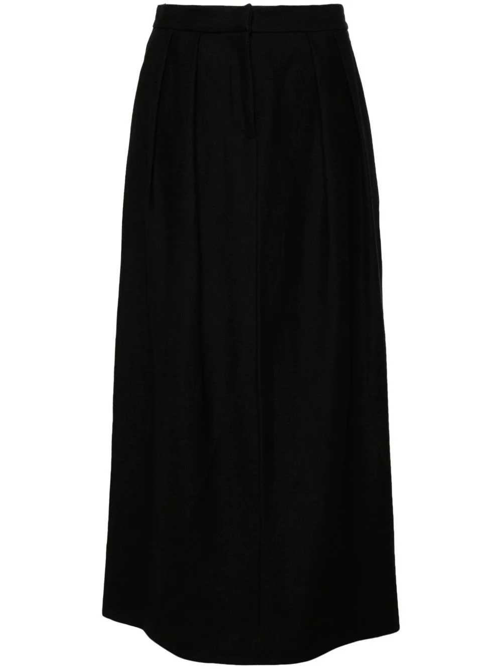pleat-detail midi skirt - 1