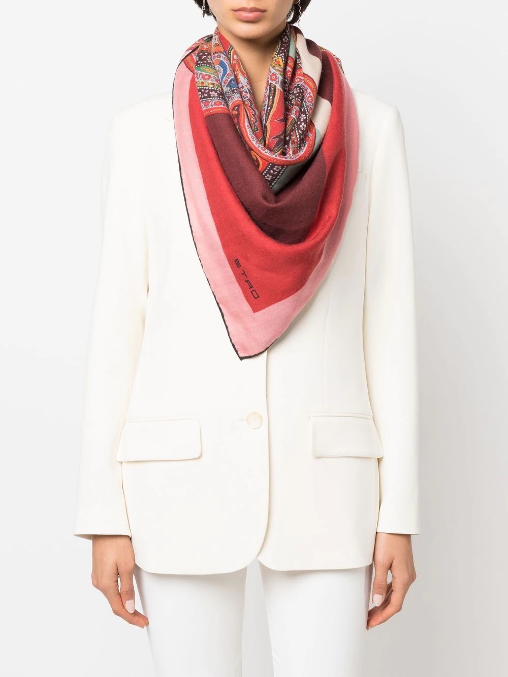 paisley-print scarf - 2