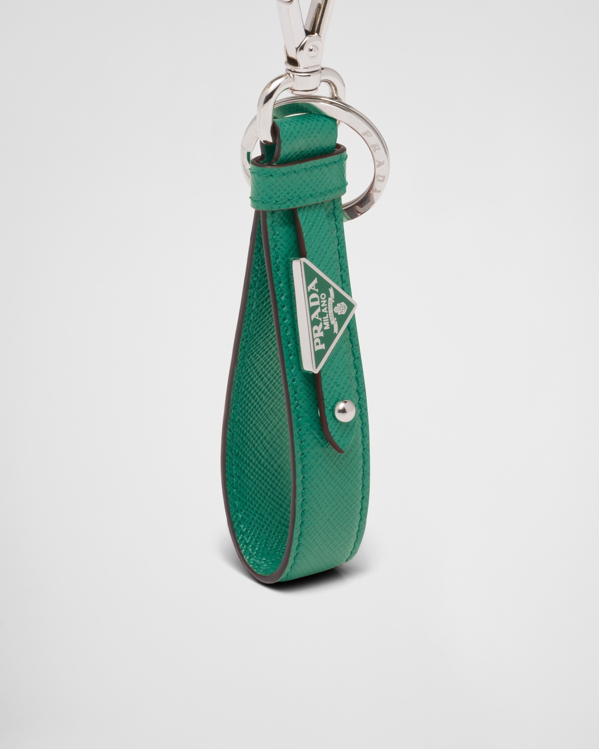 Customized Saffiano leather keychain - 2