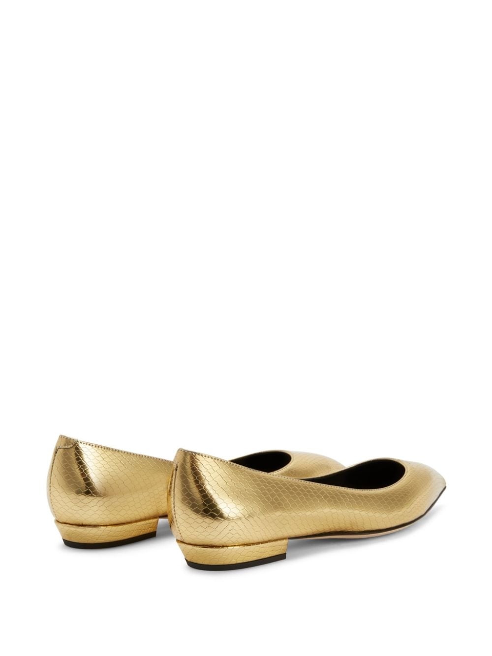 Dhalia leather ballerina shoes - 3