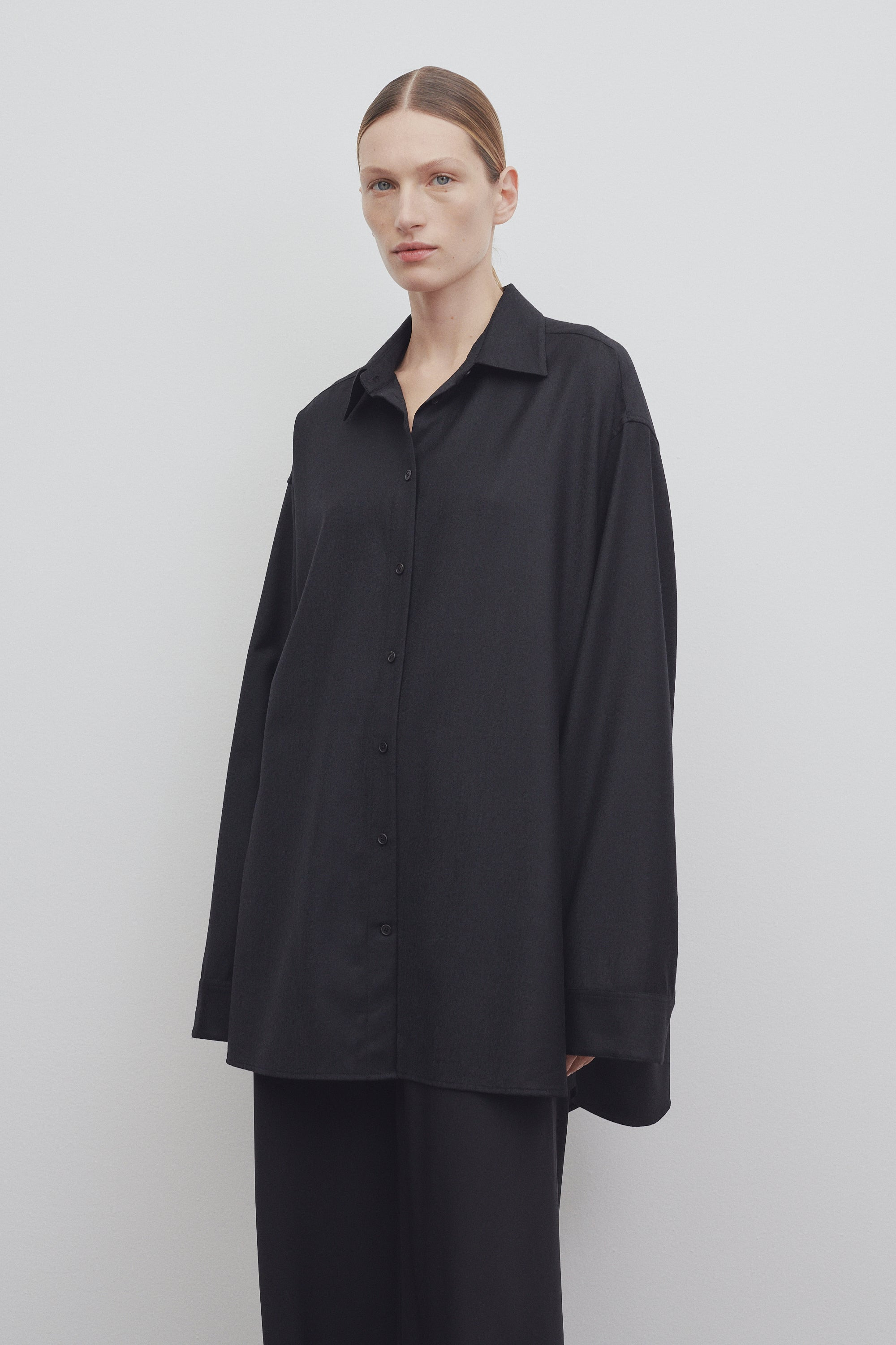 Caroline Shirt in Virgin Wool - 3