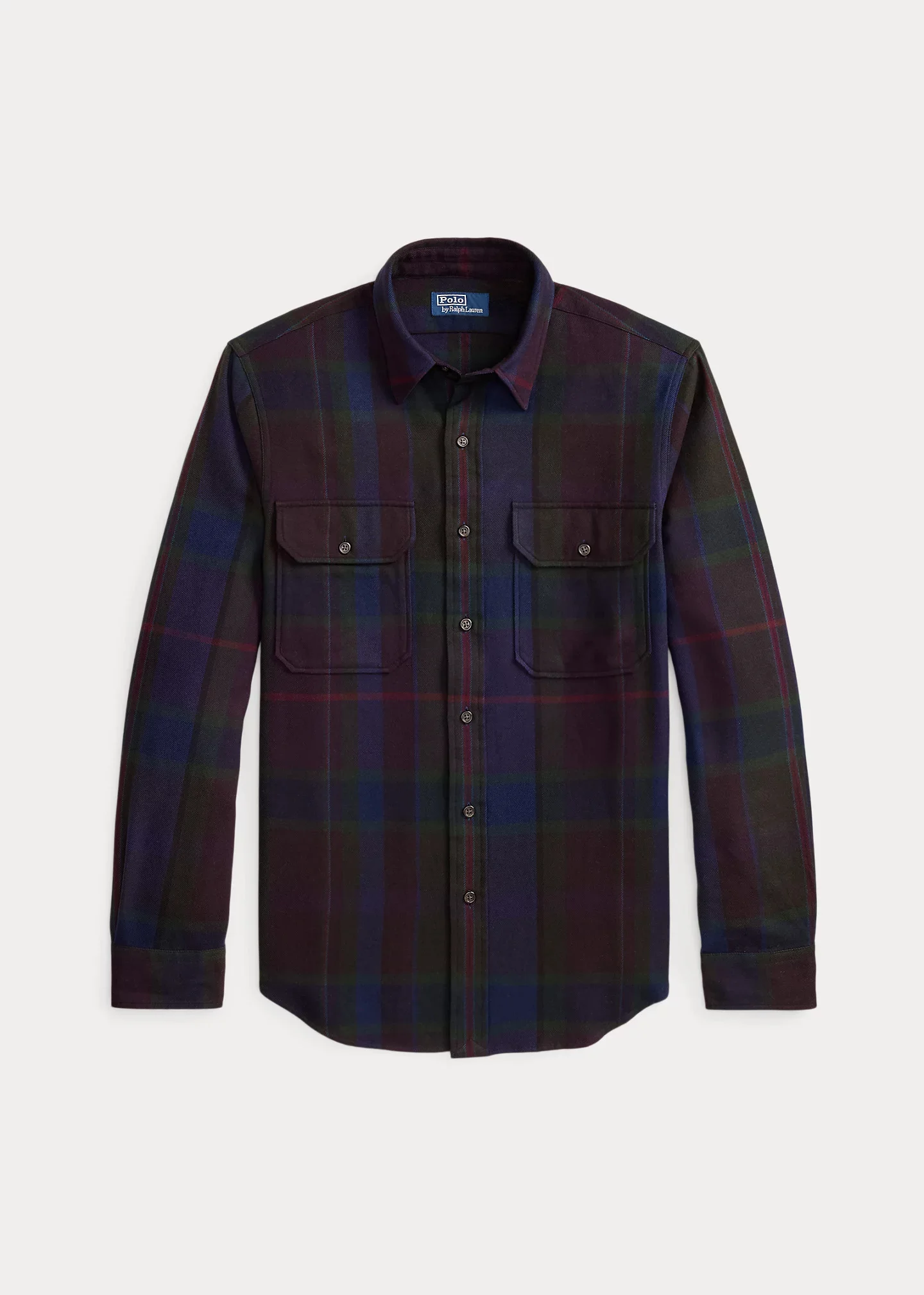 Classic Fit Plaid Twill Workshirt - 1