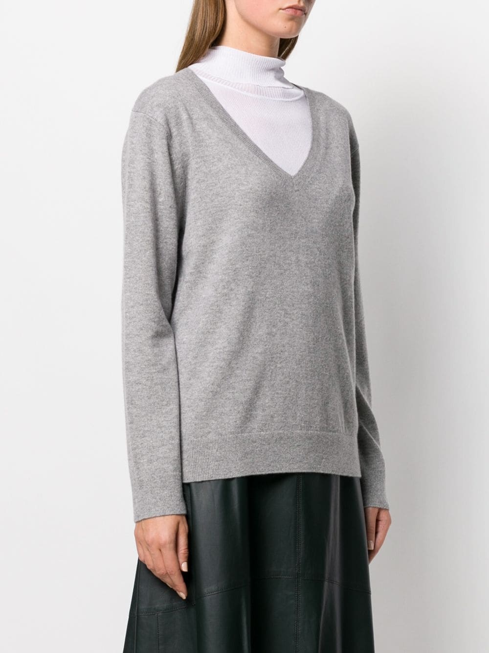 cashmere v-neck jumper - 3