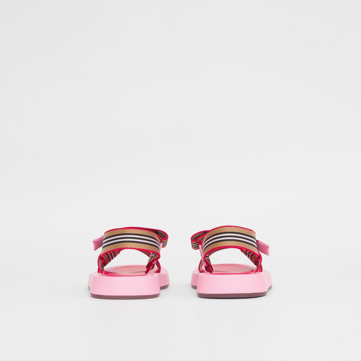 Icon Stripe Strap Leather Sandals - 6