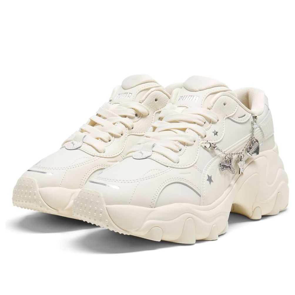 (WMNS) PUMA Pulsar Wedge 'Chain White' 400491-01 - 5