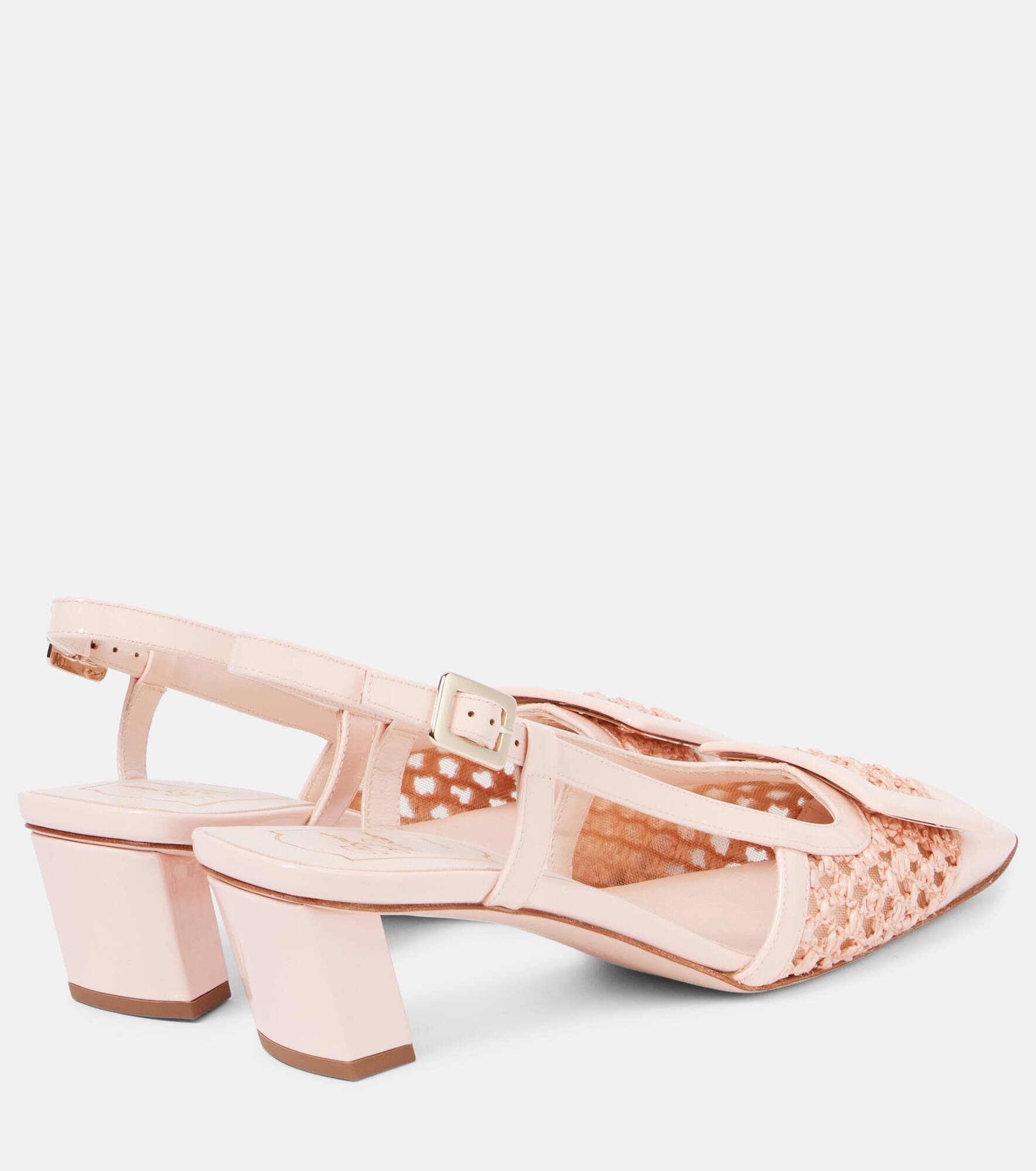 Belle Vivier 45 crochet slingback pumps - 2