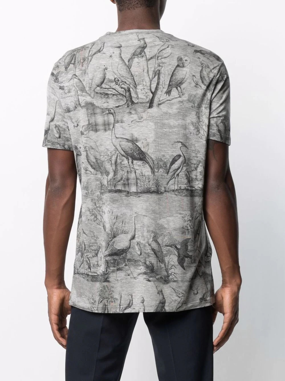 illustration-print lyocell T-shirt - 4