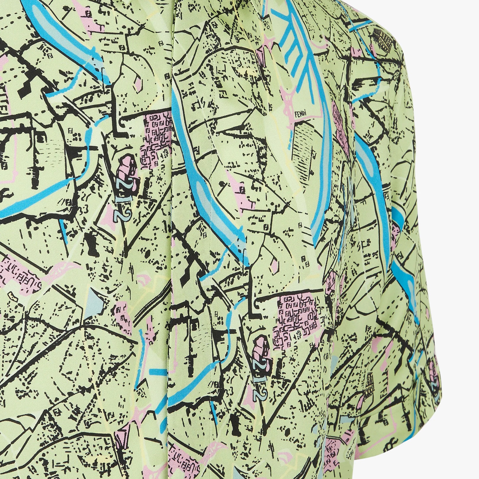 Green silk shirt - 3